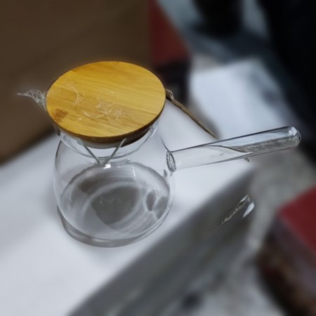 طقم غلاية بايركس 3 احجام - غلايات زجاج مع غطاء